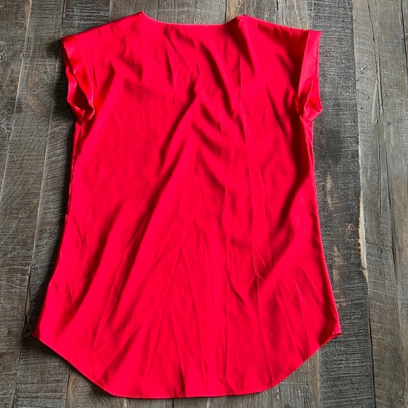 Express V-Neck Gramercy Tee Red Size XS - Picture 5 of 5
